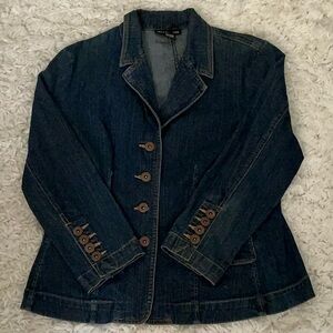 Y2K Dark Denim Blazer